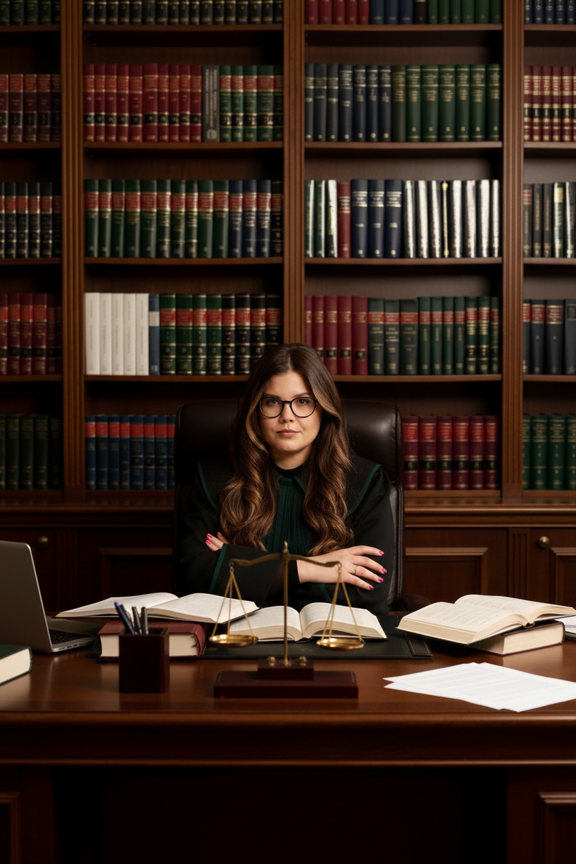 Adwokat Aleksandra Kursa w biurze